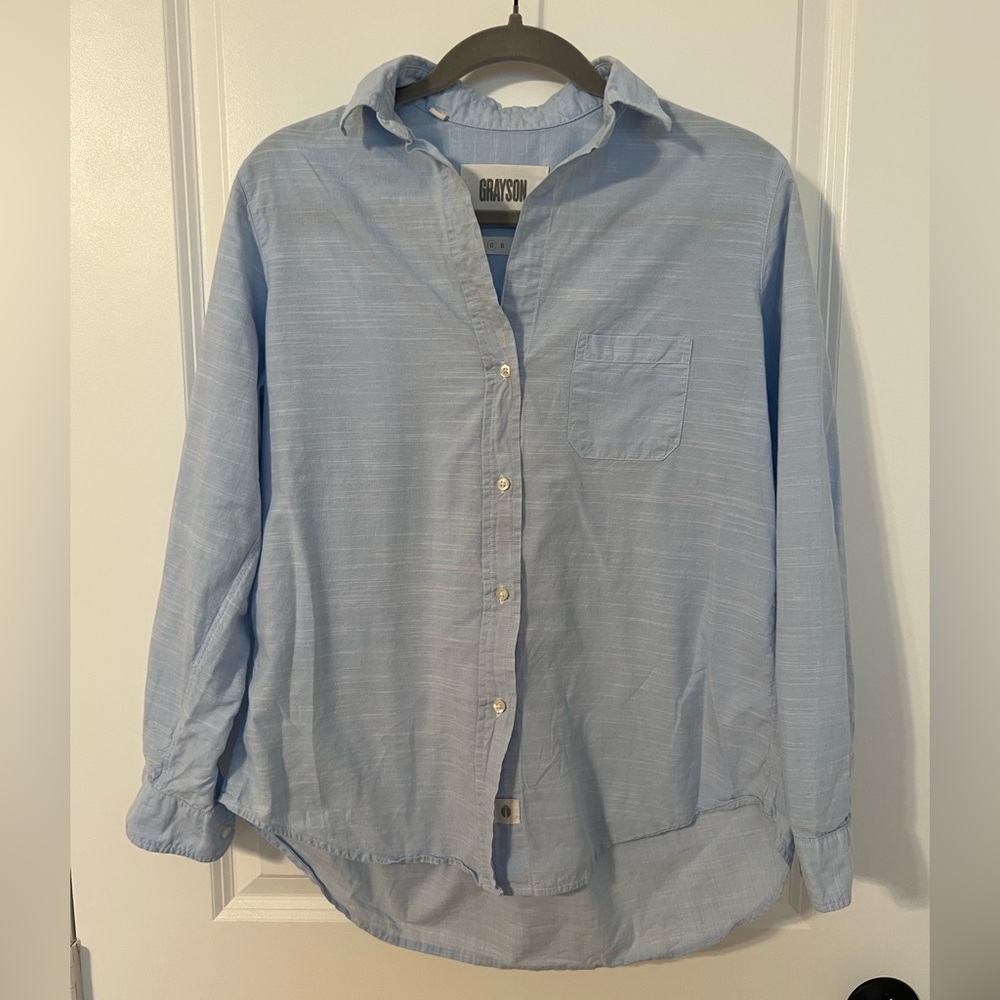 Grayson “The Hero” Blue Button-Down Shirt - S